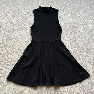 Aeropostale Black Halter Skater Dress